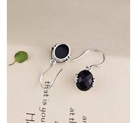 Eardrop Earrings Women's Earrings Classic Fashion Women's Earrings S925 Sterling Silver Jewelry Earrings in Blue Sand Faceted Earringblue Sandstone, LJBLEUSK