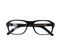 EAREADA Men Vintage Square Eyeglasses Kingsmen Glasses MPO847DTO Acetate Frames Clear Lens Glasses…, Black Size 54, 54 large