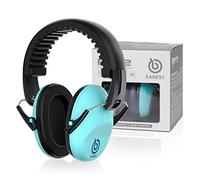 EAREST Noise Reduction Safety Ear muffs, NRR 20dB Professional Hearing Protection Folding-Padded Ear Cups Shooting Hunting Protection with Carrying Bag for Kids Baby (Lake Blue)