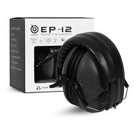 EAREST Noise Reduction Safety Earmuffs NRR 20dB Professional Hearing Protection Folding-Padded Ear Cups Shooting Hunting Protection with Carrying Bag for Kids Baby (Black)