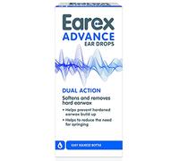 Earex Advance - removes hard ear wax- prevent ear wax build up - easy squeeze bottle - 12ml