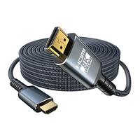 Eareyesail 8K HDMI 2.1 Cable 10M,48Gbps Ultra High Speed Gaming Braided Cables Support 8K@60HZ/4K@120Hz,eARC,Dynamic HDR,HDCP 2.2/2.3,3D,VRR for 120fps Monitor PS5/PS4/X-Box/Roku TV/RTX3080/3090