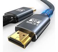 Eareyesail 8K HDMI 2.1 Cable 5M,48Gbps Ultra High Speed Gaming Braided Cables Support 8K@60HZ/4K@120Hz,eARC,Dynamic HDR,HDCP 2.2/2.3,3D,VRR for 120fps Monitor PS5/PS4/X-Box/Roku TV/RTX3080/3090