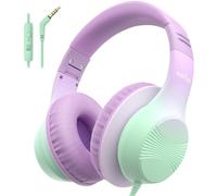 EarFun K3 Kids Headphones Wired, Over Ear Foldable Headphones with Mic | 85/94dBA Safe Volume Limit, HD Stereo Sound, 3.5mm Jack, Children Headphone for School/Travel/Boys/Teen/Tablet/Pad