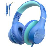 EarFun K3 Kids Headphones Wired, Over Ear Foldable Headphones with Mic | 85/94dBA Safe Volume Limit, HD Stereo Sound, 3.5mm Jack, Children Headphone for School/Travel/Boys/Teen/Tablet/Pad