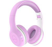 EarFun Kids Headphones Wireless, 74/85/94dB Volume Limited Bluetooth Headphones for Children with Microphone, 45H Playtime, Foldable Over Ear Headphones, Hifi Stereo Sound, Gifts for Girl, Purple