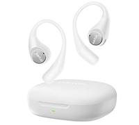 EarFun OpenJump Wireless Bluetooth Open Ear Sports Headphones, Hi-Res Sound, LDAC, 4 ENC Microphones, 42H Playback, Multipoint Connection, IPX7, Firm Fit for Training, White