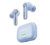 EarFun Pro 4+ Adaptive Noise Cancelling Earbuds, Bluetooth 6.0, Dual Drivers, Qualcomm aptX Lossless Snapdragon Sound, 6 Mics AI CVC Calls, Hi-Res Sound, LDAC, 54H Playtime, Blue