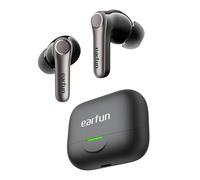 EarFun Pro 4+ Adaptive Noise Cancelling Earbuds, Bluetooth 6.0 Noise Cancelling Earbuds Dual Drivers, Qualcomm aptX Lossless Snapdragon Sound, 6 Mics AI CVC Calls, Hi-Res Sound, LDAC, 54H Playtime