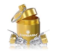 Eargasm High Fidelity Gold Earplugs for Concerts, Festivals, Musicians, DJs, Night-Life, Motorcycle Hearing Protection - Reusable Ear Plugs for High Fidelity Noise Reduction up to 21 dB