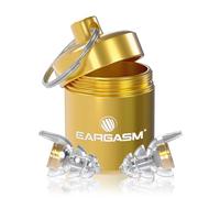 Eargasm Smaller Ears Gold Earplugs for Concerts, Festivals, Musicians, Night-Life, Motorcycle Hearing Protection - Reusable Ear Plugs for Small Ear Canals, High Fidelity Noise Reduction up to 21 dB