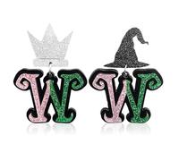 Earing for Wiicked the Musical Earing, Halloween Party Favors, Wiicked Earrings, for Fans' Birthdays,Gifts for Fans, L, Acrylic, No Gemstone
