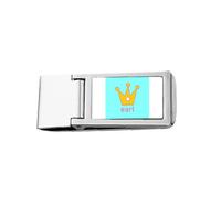 Earl Astrid Stephanie Diadem Count Slim Money Clip Stainless Holder Pocket Wallet