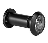 Earl Diamond - Peep Holes for Door, Solid Brass 200-Degree Door Viewer Peephole with Heavy Duty Rotating Privacy Cover for1-3/8 to 2-1/6" Doors Doors for Home Office Hotel, Black