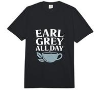 Earl Grey All Day Tea Lover Design Comfort Colors Adult Heavyweight T-Shirt