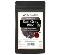 Earl Grey Blue Flower Loose Leaf Tea (500g) - Ceylon Black Leaves with Real Bergamot Oil in Resealable Kraft Pouch, Citrusy & Delicious Premium Loose Tea Experience by Your ExcellenTEA