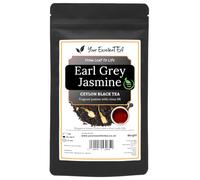 Earl Grey Jasmine Premium Black Loose Leaf Tea (100g), Bergamot Oil Black Tea with Jasmine Flowers, Elegant Floral Earl Grey |Premium Loose Leaf in Resealable Pouch | Your ExcellenTEA