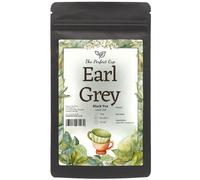 Earl Grey Loose Leaf Tea (100g), Black Tea with Bergamot Oil, Tasty Intense Citrusy Refreshing Floral Deep Rich Fragrant Invigorating, Closed in Dark Resealable Pouch for Long Lasting Freshness