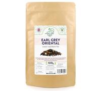 Earl Grey Oriental Loose Leaf Tea - Premium Ceylon Black Tea Infused With Bergamot Oil - with Cinnamon & Lily Flowers & Cardamom (100g)