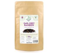 Earl Grey Rainbow Loose Leaf Tea - Premium Ceylon Black Tea Infused With Bergamot Oil - with Saffron & Cornflowers & Sunflowers & Rose (Rainbow, 100g)