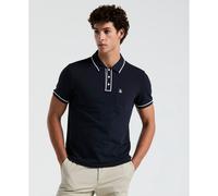 Earl Pique Polo Shirt In Dark Sapphire