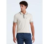 Earl Pique Short Sleeve Polo Shirt In Birch