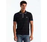 Earl Pride Stripe Polo Shirt In Dark Sapphire
