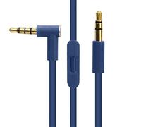 EARLA TEC Replacement Audio Cable Cord Wire with in line Microphone and Control for Beats by Dr Dre Headphones Solo Studio Pro Detox Wireless Mixr Executive Pill (Dark Blue)