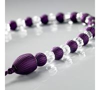 Earle Beaded Curtain Tie Back Bead Aubergine Purple Hallways ®