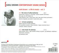 EARLE BROWN CONTEMPORARY SOUND SERIES VOL. 3: THE VOICE OF CATHY BERBERIAN NEW C