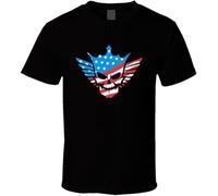 Earle Cody Rhodes American Nightmare Skull Wrestling Fan T Shirt Black XXL
