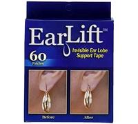 Earlift Invisible Ear Lobe Support Solution Self-Adhesive Oval Patches As Seen On Tv