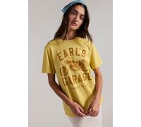 Earls Garage Tee by Junk Food Clothing at Free People in Citron, Size: Medium - female