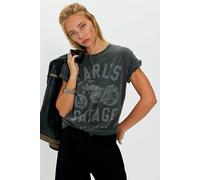 Earls Garage Tee by Junk Food Clothing at Free People in Washed Black, Size: Small - female