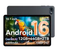[Early Bird £69 | First 10 Only] TABWEE T80 Tablet Android 16, 10.5 Inch 12GB(4+8) RAM+64GB ROM, 1280 x 800 pixel, Fast Charging 6000mAh Battery/5G WIFI/Bluetooth 5.0/Gemini AI Tablet