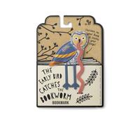 IF Early Bird Catches The Bookworm Bookmark, Faux Leather Bird Clip to Mark Your Page. for Book Lovers and Bird Lovers - Owl