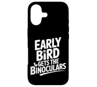 Early Bird Gets the Binoculars Funny Birding Case for iPhone 17