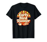 Early Bird Runner Needs Fuel Morning Motivation Tee T-Shirt