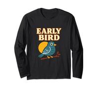 Early Bird Sunrise Humor Design Long Sleeve T-Shirt