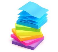 Early Buy Pop Up Sticky Notes 3x3 Refills Self-Stick Notes 6 Pads, 6 Bright Colors, 100 Sheets/Pad