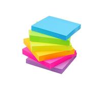 Early Buy Sticky Notes 6 Bright Color 6 Pads Self-Stick Notes 3 in * 3 in, 100 Sheets/Pad