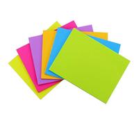 Early Buy Sticky Notes 8x6 Inch Large 270 Sheets, 6 Assorted Bright Colors