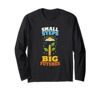 Early Career Teacher ECT Full Heart Book Design Long Sleeve T-Shirt