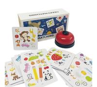 Early Childhood Card Game - Table Puzzles Set, Strategy Learning Toy, Ring Bell Challenge | Lightweight Paper Material, Parent Child Cognitive Development, Indoor Outdoor Play Use, Bright And Engaging