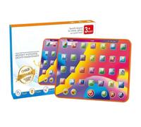 Early Childhood Education Learning Tablet Toys, Interactive Learning Tablet, Educational Toy, 6.1x4.5 Inches Pad with Trilingual Build, Electronic Spelling Machine, Interactive Vocabulary Pad