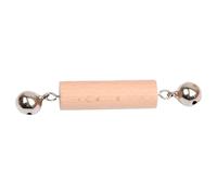 Early Childhood Education Toys - Beech Wood Rattles Set | Wooden Maracas Cube Egg Round Cup Learning Aids | Sensory Development Teaching Tools for Ages 0 to 3 Home