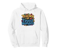 Early Childhood Educator Teacher Tiniest Humans Zero Five Pullover Hoodie