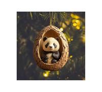 Early Clearance 2024 Christmas Ornaments - Animal Pattern Acrylic Decorations for Tree - Hanging Forest Animal Lovers Gift