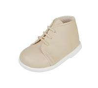 EARLY DAYS Baypods, Toddler Booties with Hard Sole, Baby Boys & Girls First Walking Boots with Anti-Slip Sole, First Walkers, Biscuit, 2 UK Child