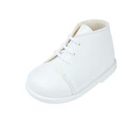 EARLY DAYS Baypods, Toddler Booties with Hard Sole, Baby Boys & Girls First Walking Boots with Anti-Slip Sole, First Walkers, White, 4 UK Child